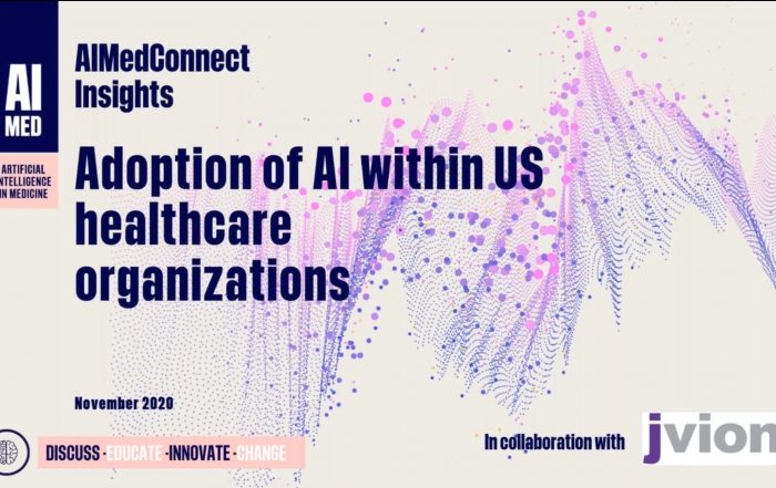 artificial intelligence AI machine learning ML data algorithm research survey results findings C-suite physician clinician patient medicine healthcare science technology adoption deployment development innovation AIMed webinar behavioral depression suicie opioid use